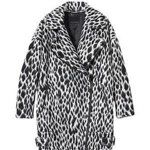 Banana Republic Snow Leopard Cocoon Coat